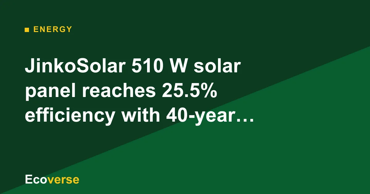 Ecoverse graphic with the news headline